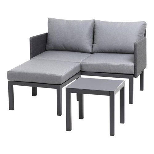 Siena Garden Cosmo Loungeset 3-tlg. Aluminium/Polypropylen