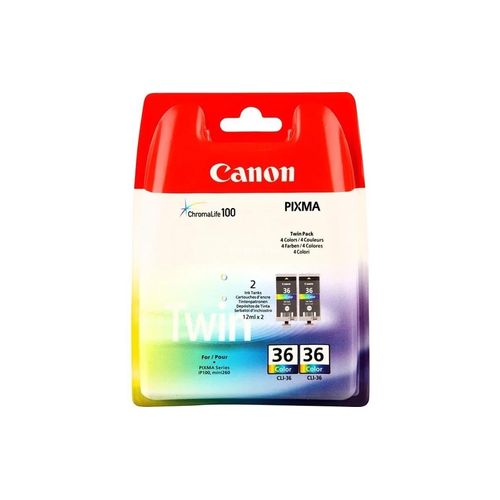 Canon Tintenpatrone »CLI-36, 2 Stk«, (2 St.)