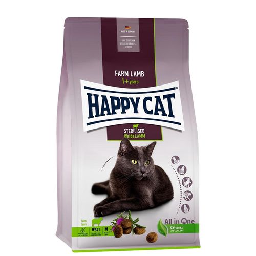 Happy Cat Sterilised Adult Weide Lamm 4kg Katzenfutter