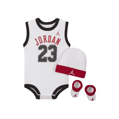 Jordan Jumpman Babyset met rompertje, beanie en booties - Wit