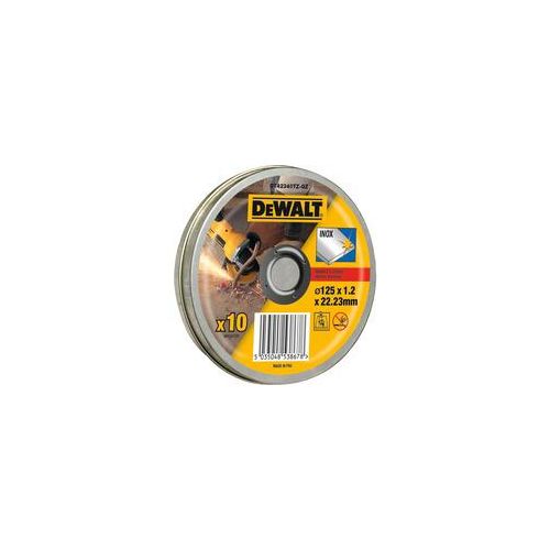 Trennscheibe Edelstahl DT42340TZ, Ø 125mm 10 Stück, Bohrung 22,23mm, A 60 TBF