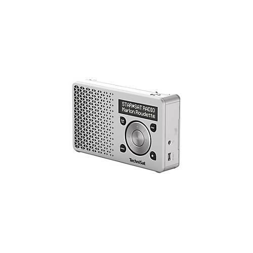 TechniSat DigitRadio 1 - Tragbares DAB-Radio - 1 Watt - Silber