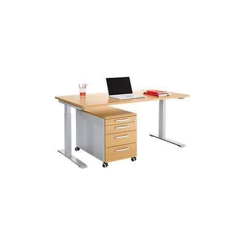 Schäfer Shop Genius Büromöbelset 2-tlg. MODENA FLEX, höhenverstellbar, Breite 1600 mm