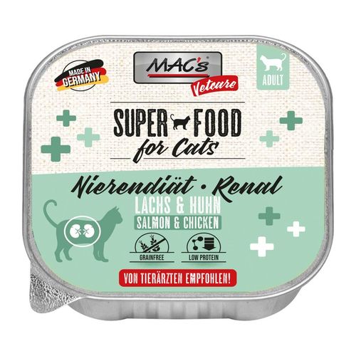 MAC's Cat Vetcare Lachs und Huhn Nierendiät 16x100g