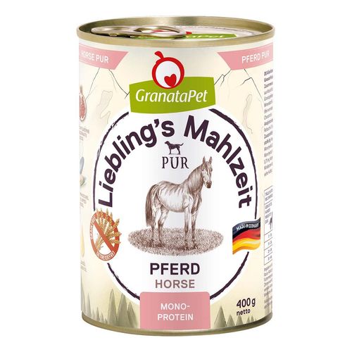 GranataPet Liebling's Mahlzeit Pferd PUR 6x400g