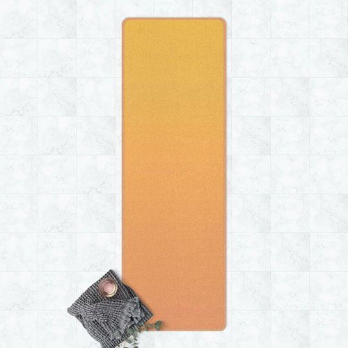 Micasia – Yogamatte – Farbverlauf Orange Größe HxB: 61cm x 183cm