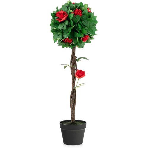 92 cm Kunstbaum mit Blüten, Künstlicher Kamelienbaum