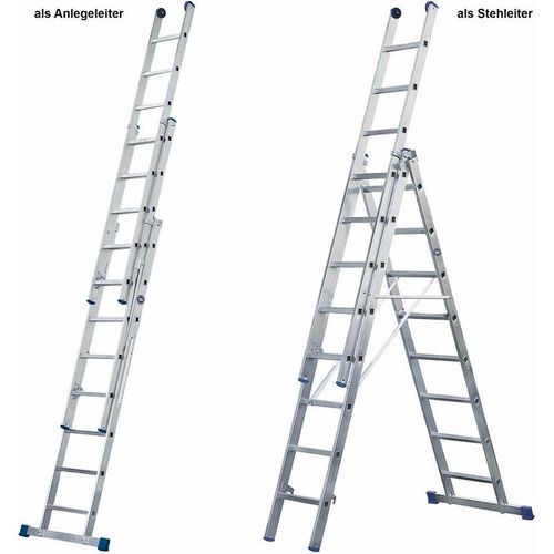 Iller Mehrzweckleiter Eurostars 3×7 Sprossen