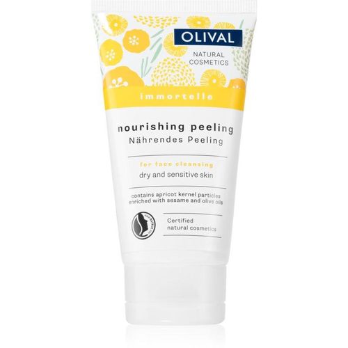 Olival Immortelle Nourishing Peeling Teder Gezichtspeeling voor Droge en Gevoelige Huid 75 ml