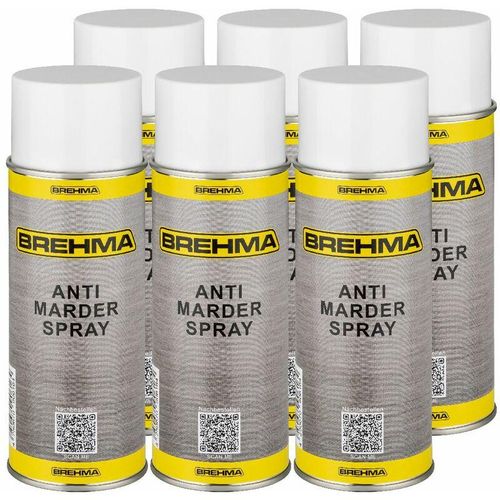 Brehma - 6x Antimarderspray Marderschreck Marder Spray 400ml
