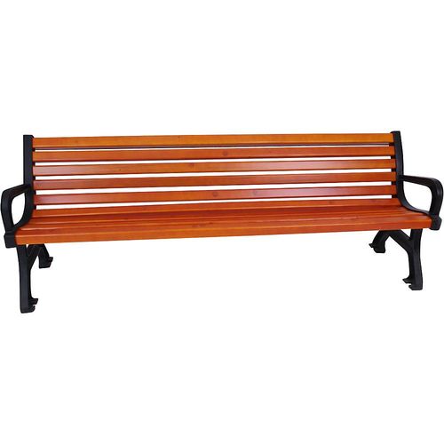 Sitzbank, zum Aufdübeln, B 1700 mm, Holzlasurfarbton Kiefer, Gewicht 48 kg kaiserkraft