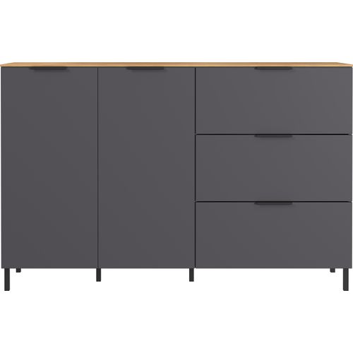 Germania Californa Sideboard Holzwerkstoff Grau/Braun