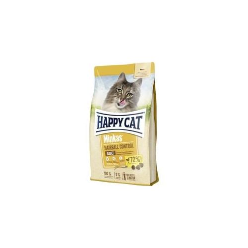 HappyCat Katzenfutter Minkas Hairball Control Geflügel 4 kg