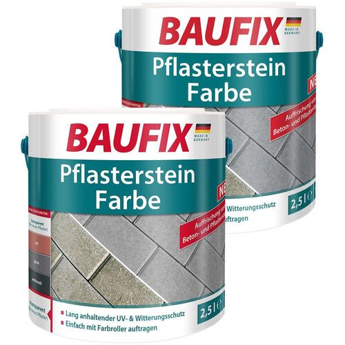 BAUFIX Pflasterstein Farbe transparent 2,5L 2er set