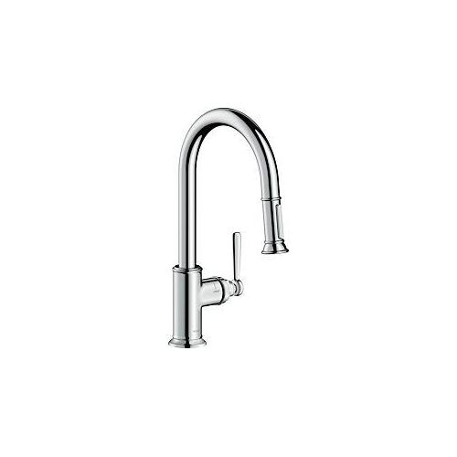 hansgrohe Axor Montreux Küchenarmatur 16581000 chrom, Ausziehbrause, Schwenkbereich verstellbar