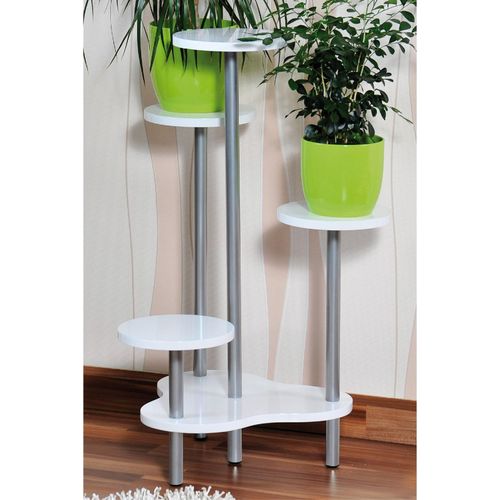 Blumenständer, MDF, weiß, FSC