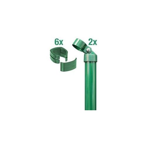 Alberts Komplettset Zauneck-Set für Fix-Clip Pro® 81 cm zE grün