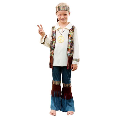 Hippie-Kostüm „Love & Peace“ für Jungen