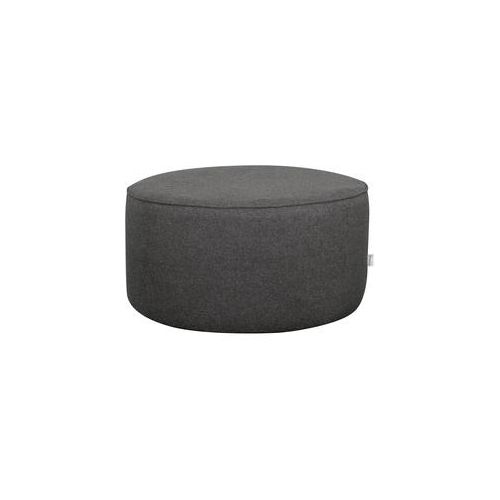 Hocker aus anthrazitgrauem Stoff D 70 cm COQ