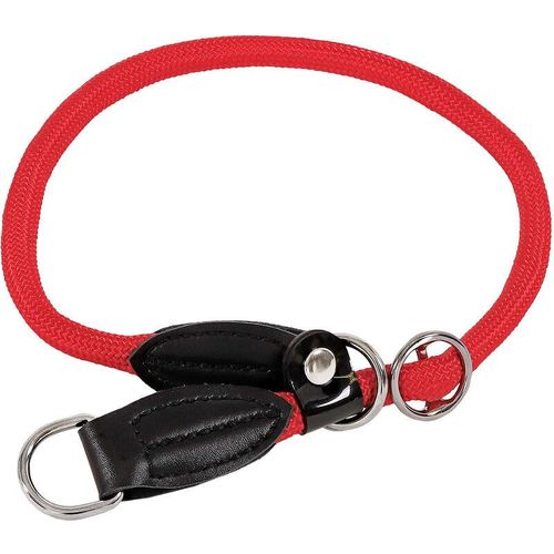 Hundehalsband Retrieverhalsband Dressurhalsband Rot Länge 55 cm, Durchmesser 1 cm – rot – Lionto