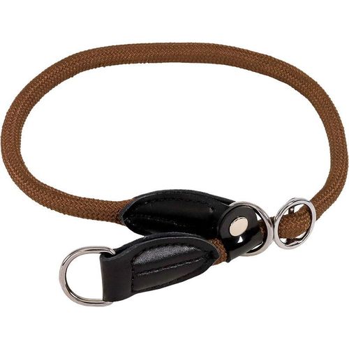 Hundehalsband Retrieverhalsband Dressurhalsband Braun Länge 30 cm, Durchmesser 0,8 cm – braun – Lionto