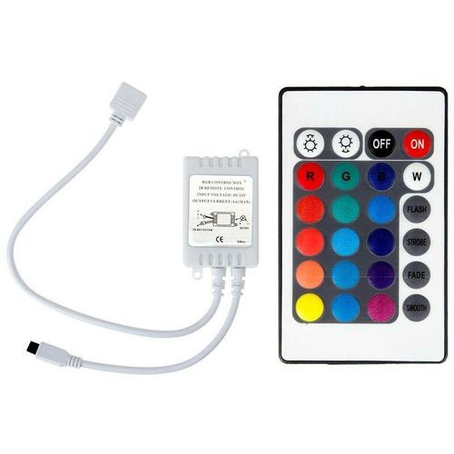RGB-Controller 12V 6A mit 24-Tasten-IR-Controller