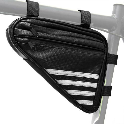 Rahmentasche Fahrradtasche Dreieck-Tasche Werkzeugtasche Handytasche Triangle Bag Schwarz