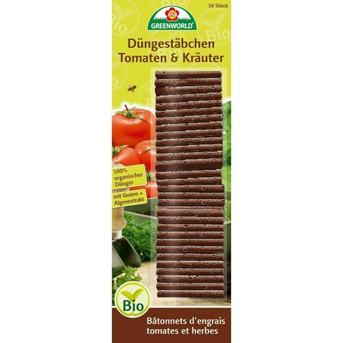 Bio Tomaten- und Kräuter Düngestäbchen 30 Stück Dünger Stäbchen – Asb Greenworld