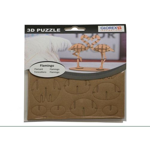 Glorex Gmbh - Glorex 3D-Puzzle Flamingo Bastelmaterial