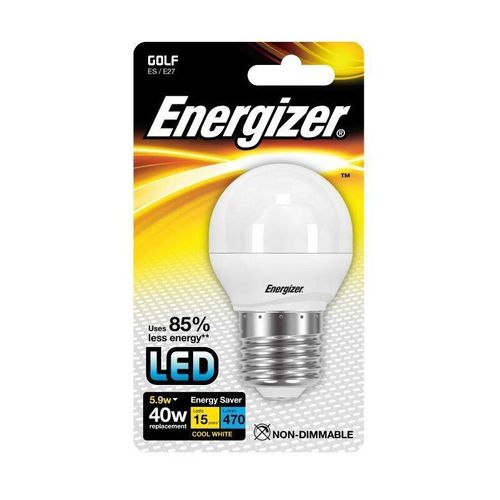 Kugelförmige LED-Glühbirne E27, 470 Lumen, 5.2W/40W Energizer