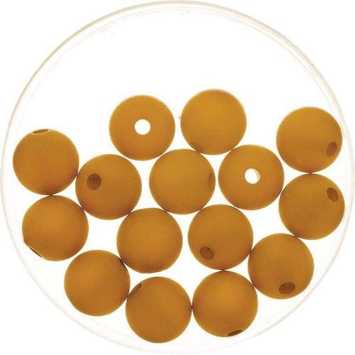 Glorex Gmbh – Glorex Perle Polaris 8 mm 15 Stück, matt hellbraun Schmuckbasteln