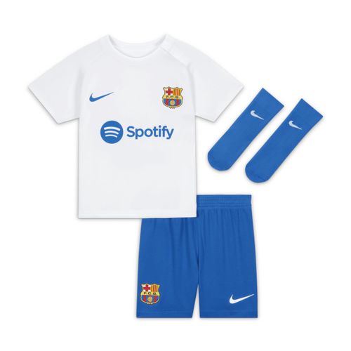 FC Barcelona 2023/24 Vierde Nike Dri-FIT driedelig tenue voor baby's/peuters - Wit