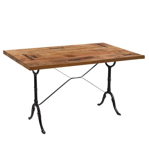 SIT Möbel TABLES & CO Tisch 120x65 cm Gusseisen/Mangoholz mit Gebrauchsspuren / /