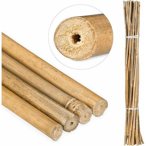 Beschichteter Bambusstab 90 cm, Bambusstab 6-8 mm (Pack 25) Ökologische Bambusstäbe zur Befestigung