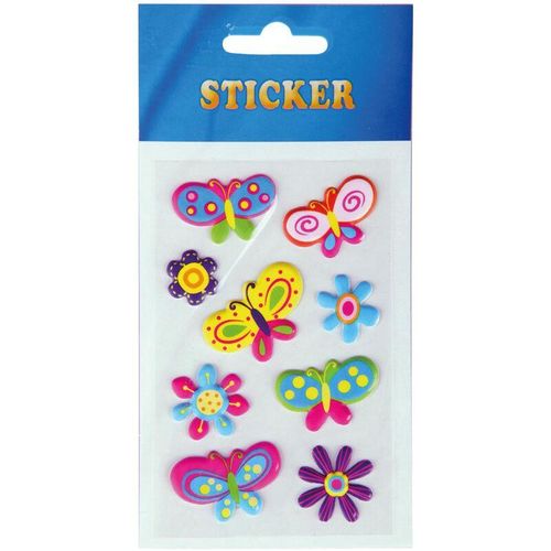 Lustige und Niedliche Sticker zum Aufkleben, Stickerbögen mit Tieren, in vielen verschiedenen Motiven verfügbar (Design: Schmetterlinge 3)