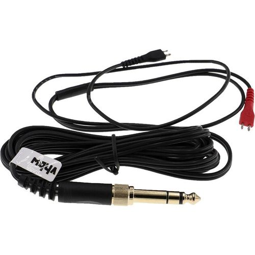 Vhbw – Audio aux Kabel kompatibel mit Sennheiser hd 222, hd 224, hd 230, hd 25, hd 250 Kopfhörer – Audiokabel 3,5 mm Klinkenstecker auf 6,3 mm,