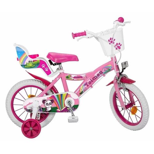 Toimsa Bikes Kinderfahrrad 14 Zoll Kinder Mädchen Fahrrad Kinderfahrrad Pink Rad Bike Fantasy