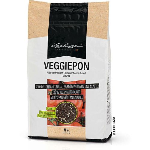 Zubehör veggiepon Gemüsesubstrat aufgedüngt vegan & torffrei - 6 Liter - Lechuza