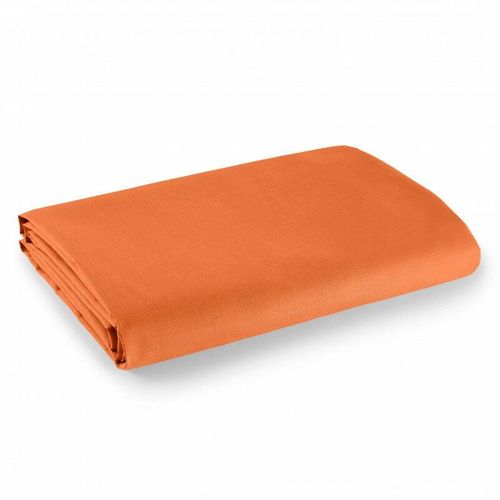 Bettlaken für 1 Person und 2 Personen aus 100% Baumwolle/57 Fäden/cm² - orange - 180 x 290 cm für 1-Personen-Bett - Orange