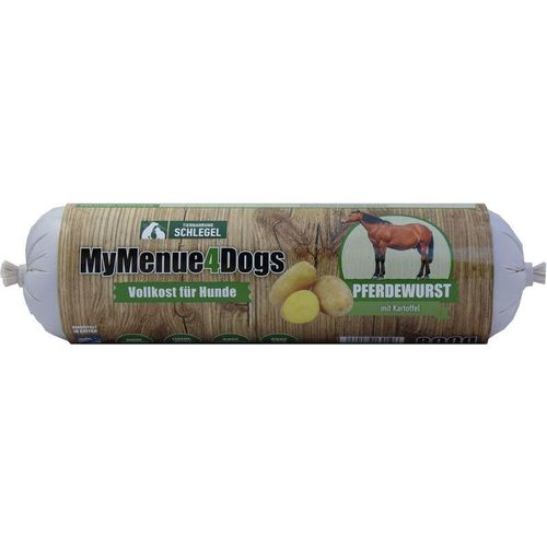 MyMenue4Dogs Hundefutter Pferdewurst – 800 g