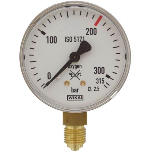 Druckmessgerät Manometer Sauerstoff r 1/4 Zoll 315 bar – Durchfluss bis 200 L/min