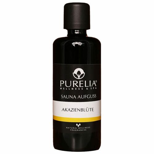Saunaaufguss Konzentrat Akazienblüte 100 ml natürlicher Sauna-aufguss – reine ätherische Öle – Purelia