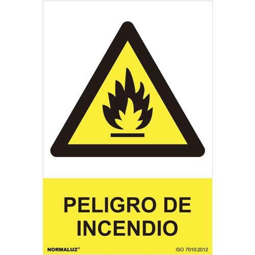 Gefahrenschild Feuergefahr (pvc 0,7mm) 30x40cm