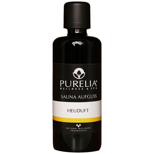 Saunaaufguss Konzentrat Heuduft 100 ml natürlicher Sauna-aufguss – reine ätherische Öle – Purelia