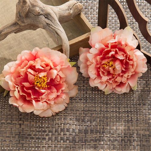 Qiedie – 20 Stück Künstliche Blumen Seidengirlande Home Hochzeitsdekorationen Brautdekorationen Sammelalbum-E