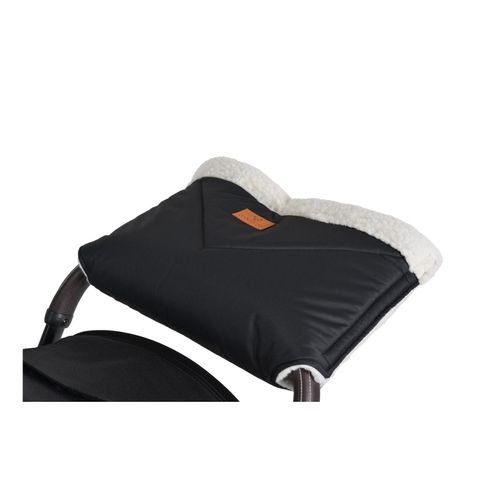 Cangaroo Kinderwagen-Handwärmer Luxe Handmuff für den Kinderwagen Selbstverschluss schwarz
