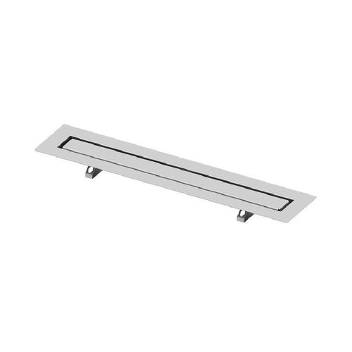 Tece TECEdrainline - Duschrinne 900 mm, zum Aufbringen von Fliesen, mit Bauzeitschutz, Edelstahl 650900