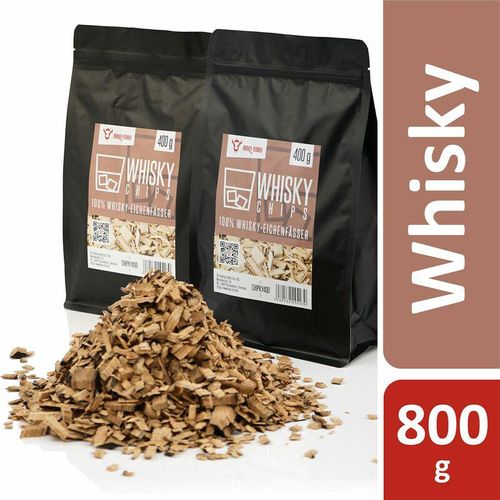 Bbq-toro - Whisky Smoker Chips 800 g aus 100% Whisky-Eichenfässer