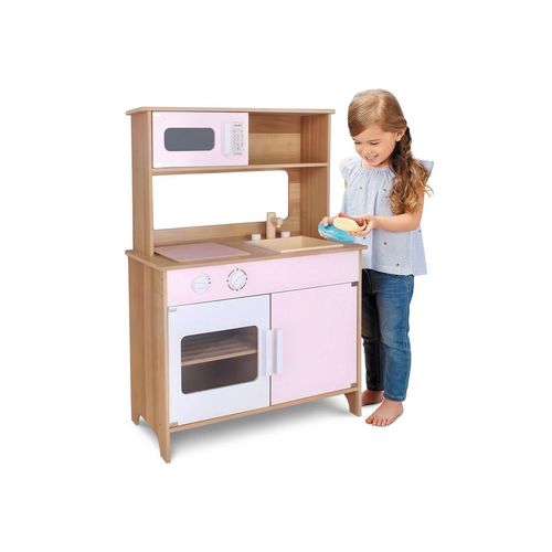 habeig Spielküche Kinderküche Spielküche Kinderspielküche Spielzeugküche Holzküche Rosa
