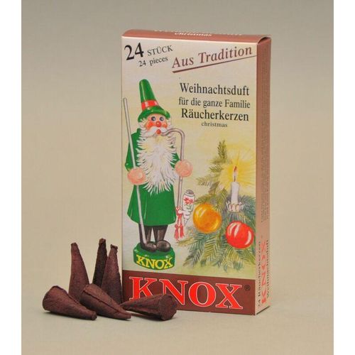 Räucherkerzen - Weihnachtsduft 24 Stück Räucherkerzen - Knox